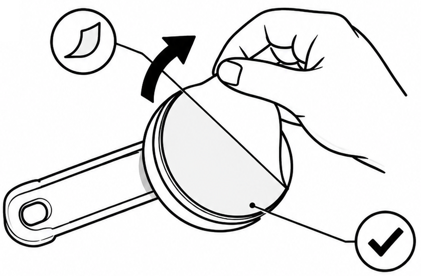 Peel the remaining liner