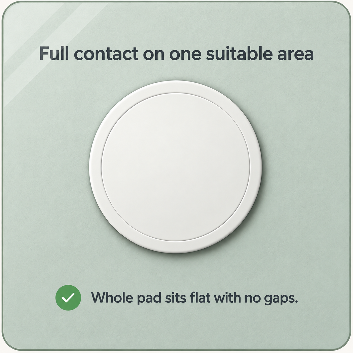 Full contact on one suitable area